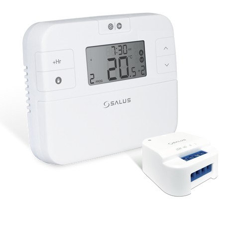 SALUS Digitales Funk-Raumthermostat programm., Funk Empfänger UP-Relais, 16A   – 110515