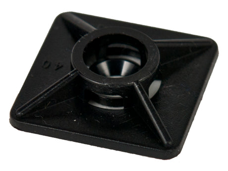 Alva Kabelbinder Klebesockel schwarz 19x19 mm für max. Kabelbinder-Breite 3,6 mm - KBSOCK19X19SW