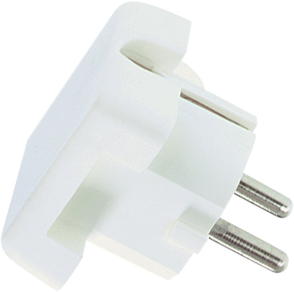 BACHMANN Schutzkontaktstecker Winkel / Fläche weiß flache Ausführung,montierbar  – 911.270