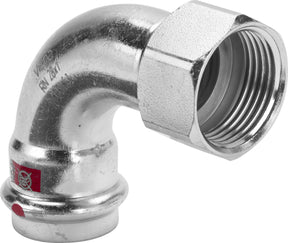 VIEGA Viega Bogen 90 Grad mit SC Prestabo 1114.5 in 28mm x Rp1/2 Stahl verzinkt   – 601 331