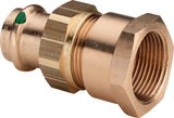 VIEGA Viega Verschraubung mit SC Sanpress 2262 flachdichtend in 28mm x Rp1 Sibr   – 128 975