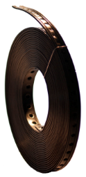 Alva Montageband / Lochband PVC ummantelt 14x2.6 mm, 10m-Rolle - MLB14/PVC