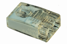 Alva Mini Verbindungsdosenklemme 2-polig 0,5... 2,5 mm2, transparent/weiá - DOK2MINI