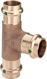 VIEGA Viega T-Stück mit SC Sanpress 2218 in 22mm Siliziumbronze   – 109 257