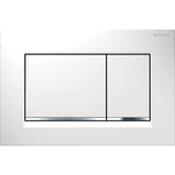 GEBERIT GE Betaetigungsplatte Sigma20 2-Mengen weiss-glanzchrom-weiss  – 115.883.KJ.1