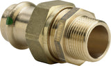 VIEGA Viega Verschraubung mit SC Sanpress 2265 flachdichtend in 42mm x R1 1/2 Sibr   – 135 966