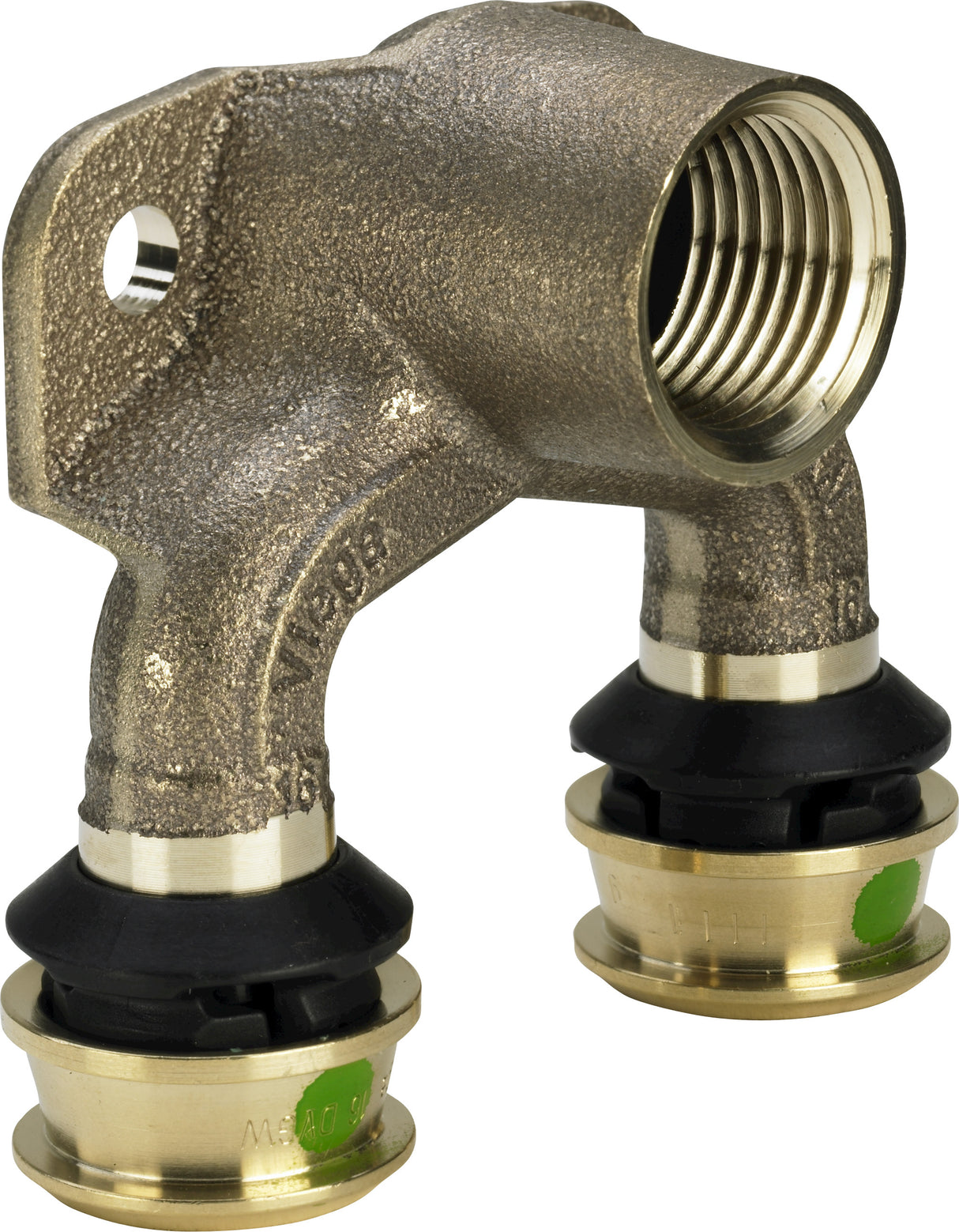VIEGA Viega Doppelwinkel mit SC Raxofix 5325.7 in 16mm x Rp1/2 Siliziumbronze   – 645 946