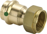 VIEGA Viega Verschraubung mit SC Sanpress 2263 flachdichtend in 28mm x G1 1/4 Sibr   – 265 700