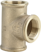ALVA T-Stück 3130 in Rp1 1/4 x Rp1/2 x Rp1 1/4 Rotguss