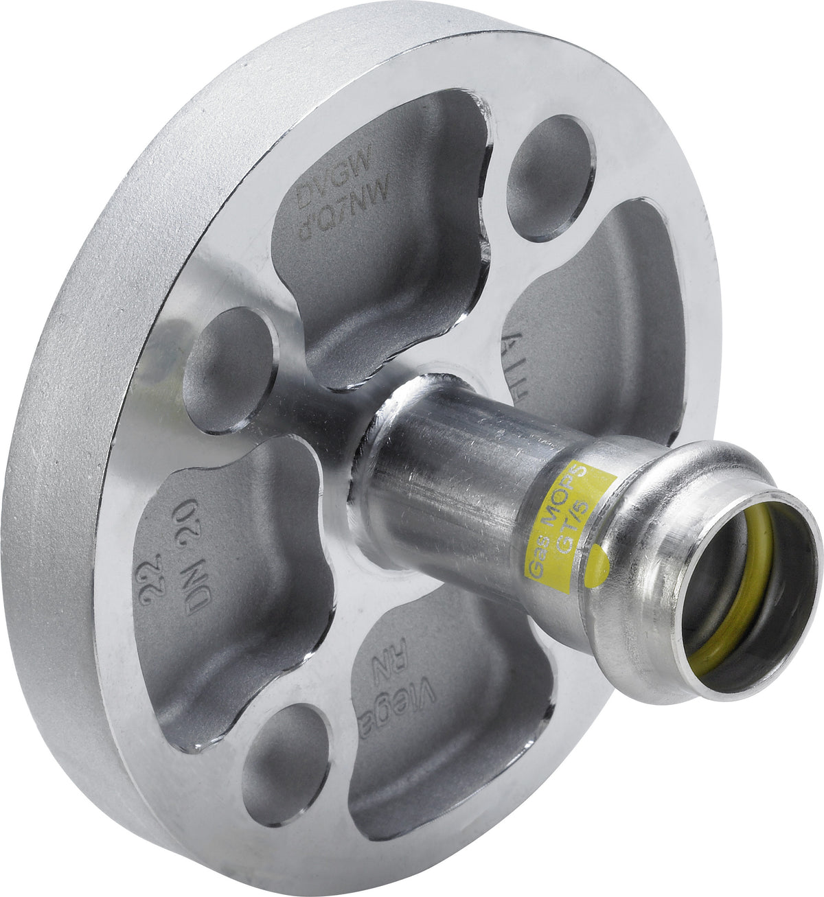 VIEGA Viega Flanschübergang Sanpress Inox G 0259 in 28mm x DN25 Edelstahl   – 735 784