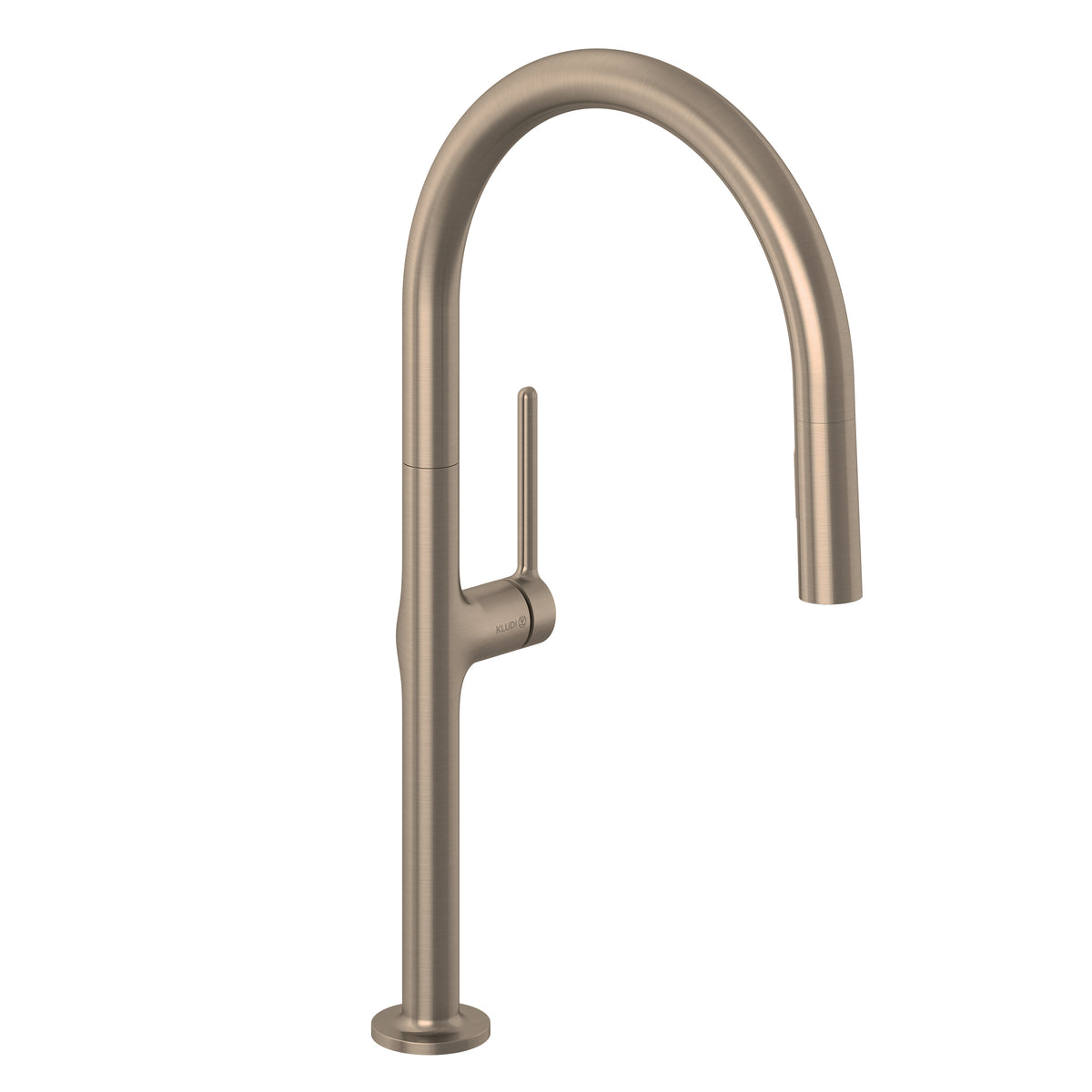 KLUDI KLUDI-REEF Spültisch-Einhandmischer herausz. Geschirrbrause Brushed Bronze  – 50851N175