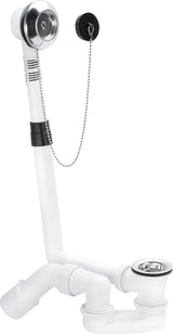 Alva Ab-/Überlauf Modell 6176.45 DN: 40/50 Badewanne Standard Ablaufbogen 45° für Badewanne mit Ablaufloch-Ø 52 - AQBWERAUMS
