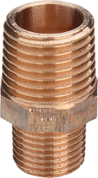ALVA Reduziernippel 3245 mit Mehrkant in R1/2 x R1/4 Rotguss