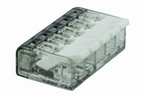 Alva Verbindungsdosenklemme 5-polig mit Hebeln 0,2... 4 mm2, transparent - DOK5HE