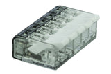 Alva Verbindungsdosenklemme 5-polig mit Hebeln 0,2... 4 mm², transparent - DOK5HE
