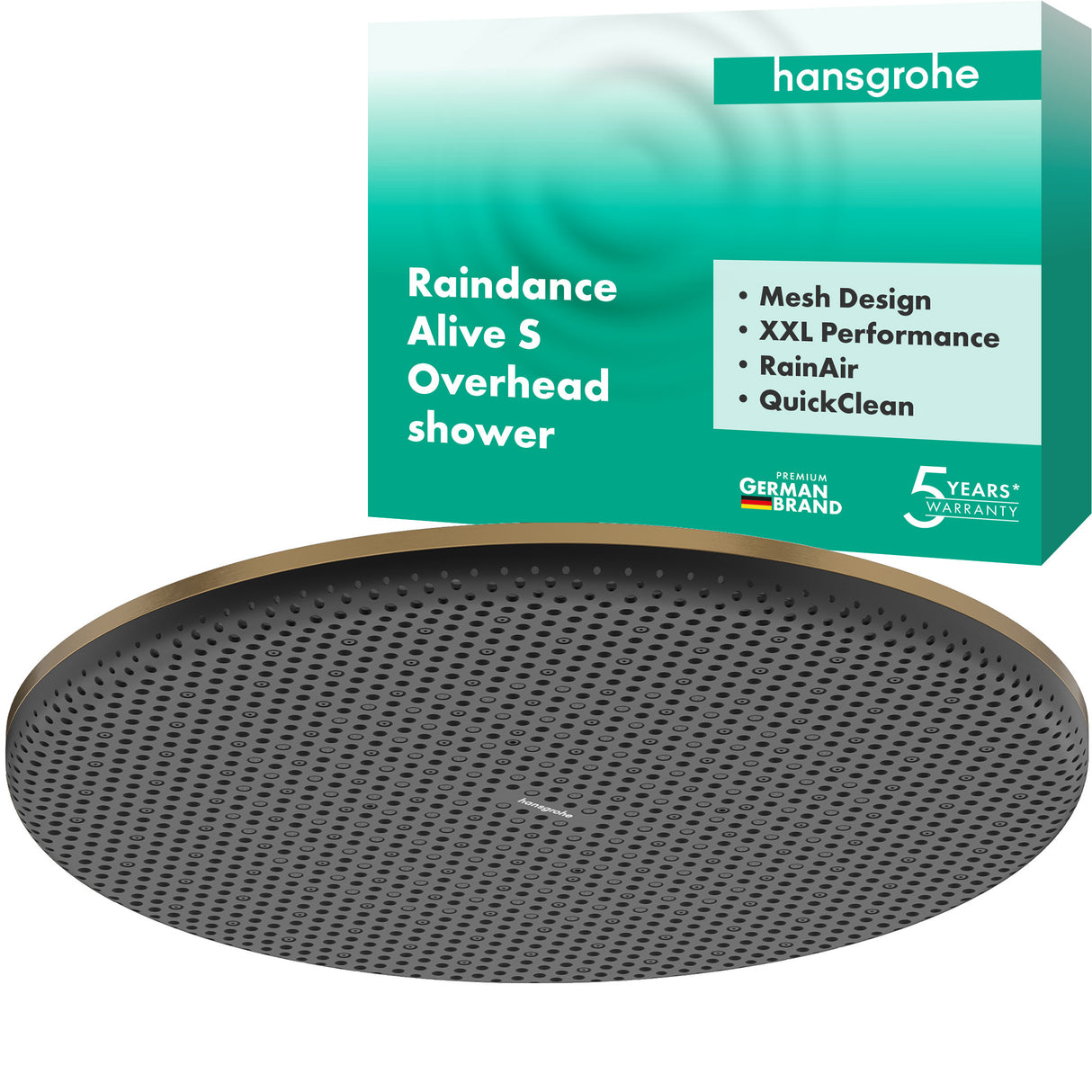 HANSGROHE HG Kopfbrause Raindance Alive S 300 1jet BBR  – 24520140
