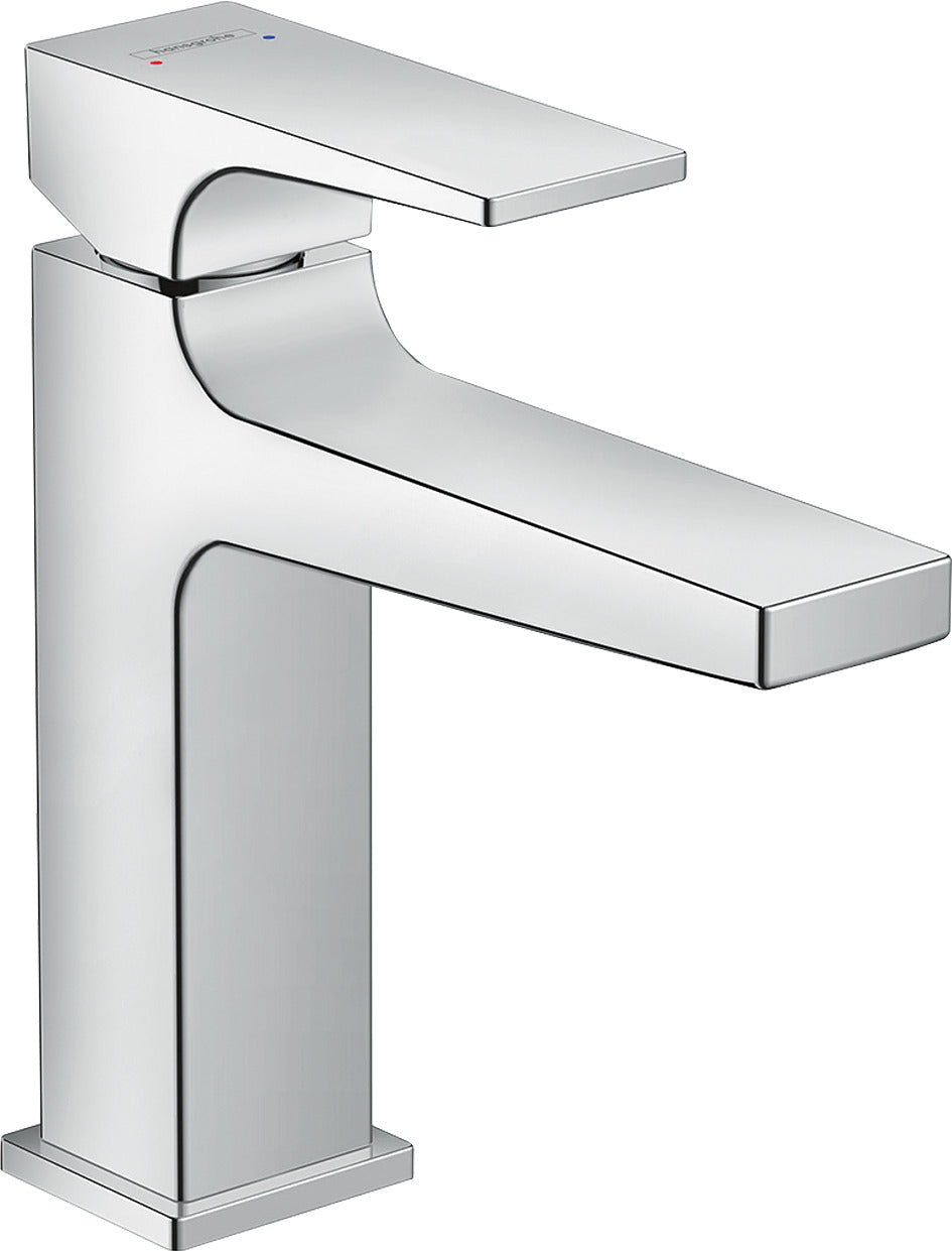 HANSGROHE HG Metropol Waschtischmischer 110 chrom mit Push-Open Ablaufgarnitur   – 32507000