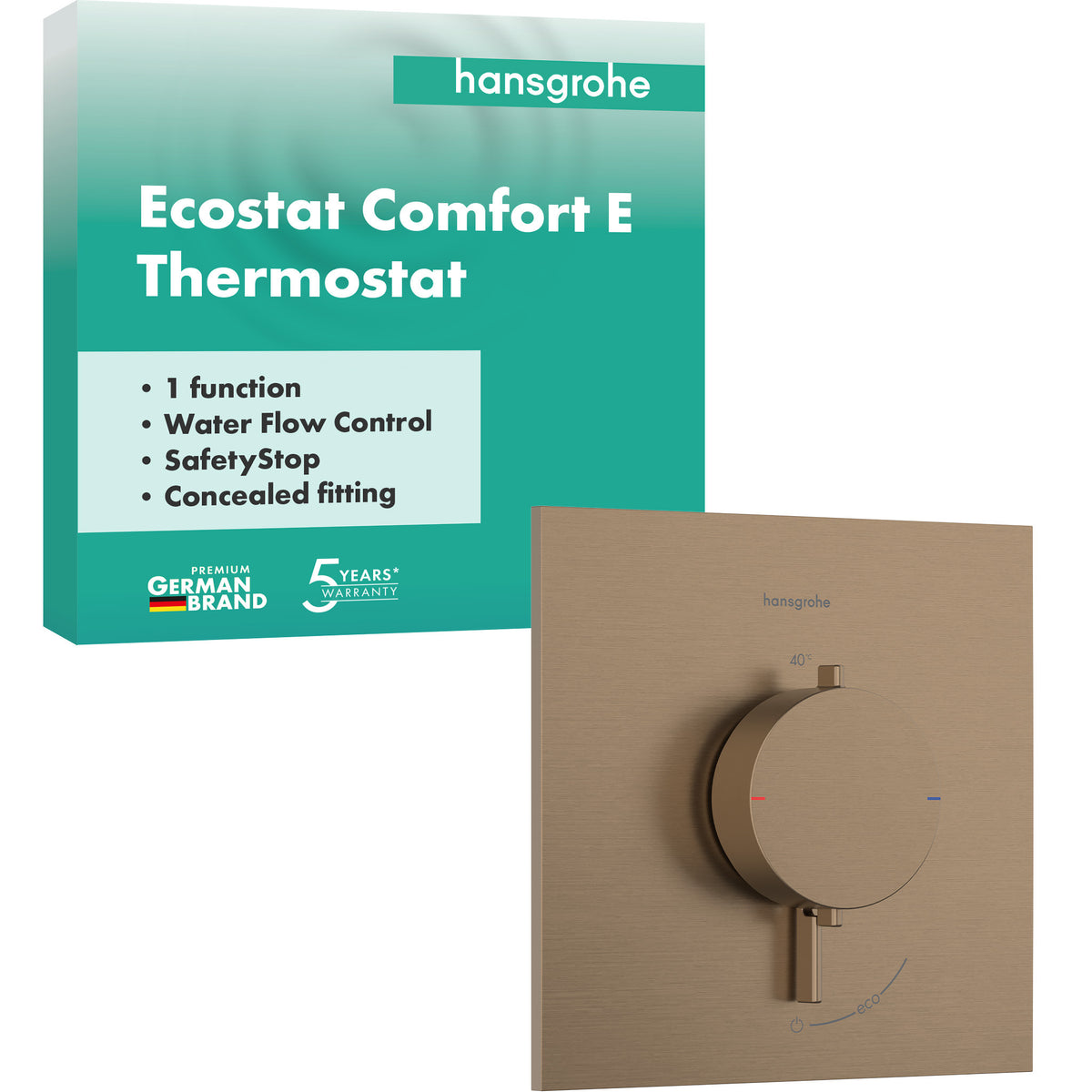 HANSGROHE HG Thermostat UP Ecostat Comfort E Fertigset 1 Verbraucher BBR  – 33710140