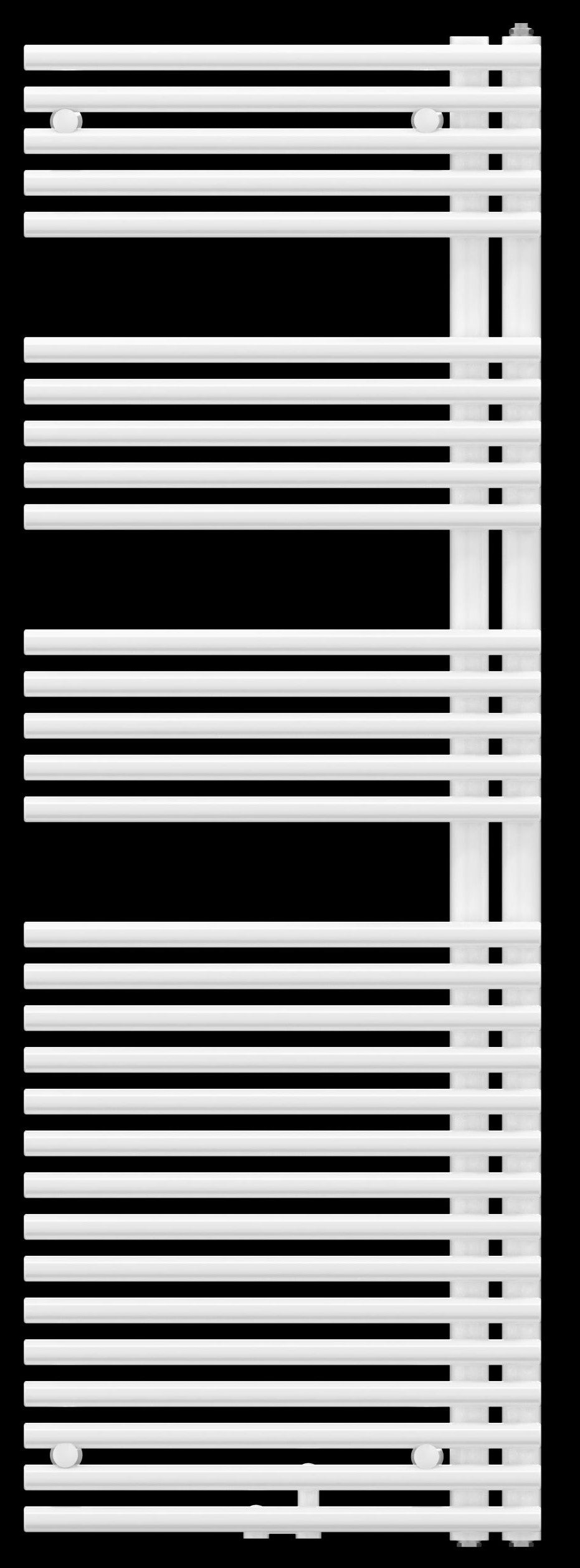 ALVA Bela 2.0 Badheizkörper Mittenan- schluss, 144,1x50cm, links offen, Weiß - AQBHBE150.50L