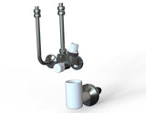 Alva Nova Speicheranschlussgar. 1/2" 6 bar, poliert, nickelfrei, Chrom - AQSPNOSAG2