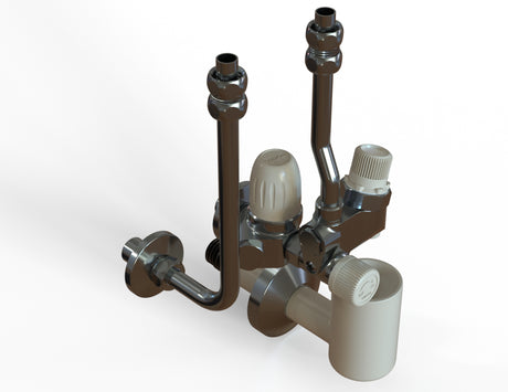 ALVA Nova Speicheranschlussgar. 1/2" m. 4 bar Druckmindervent., nickelfrei,Chrom - AQSPNOSAGDM