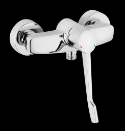Alva Bela 1.0 Brausearmatur mit Klinikhebel, Chrom - AQARBEBTK.1