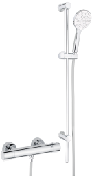 Alva Ora 1.0 Brausethermostat-Set Chrom m. Brausest.90cm, Handbr.,Schlauch 150cm - AQARORTBTSET.1