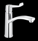 Alva Juna Spltischarmatur mit Klinik- hebel, schwenkb. Rohrauslauf, ND, Chrom - AQARJUSPTK14ND