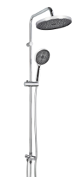 Alva Spa Duschsystem 121,1cm mit Tastumstellung, Chrom - AQARSPDS5
