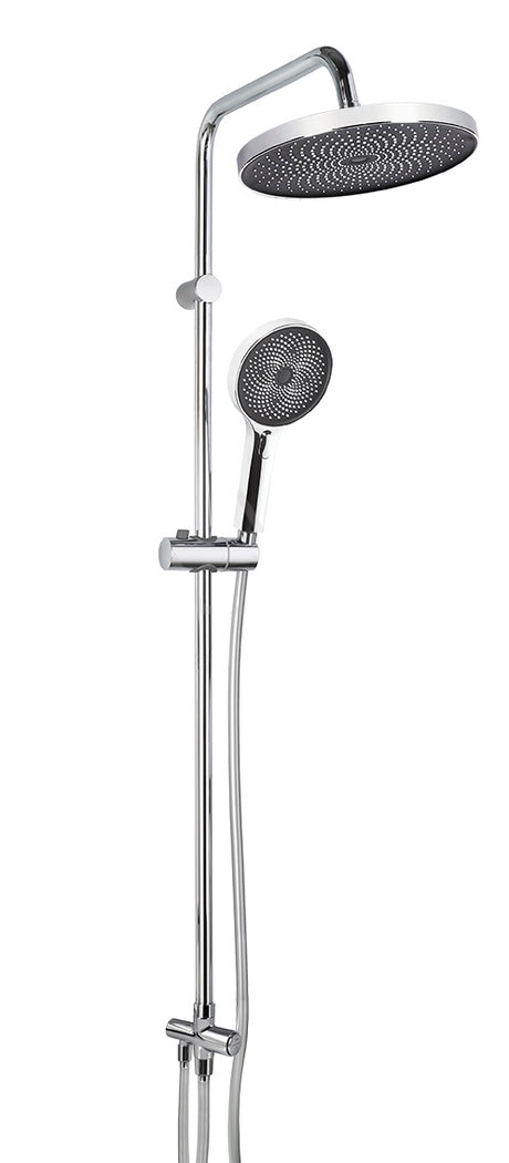 Alva Spa Duschsystem 121,1cm mit Tastumstellung, Chrom - AQARSPDS5