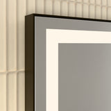 Alva Forta 2.0 Lichtspiegel 120x80cm Touchschalt., LED 22W, Rahmen Schwarz M. - AQBMFOLS15S