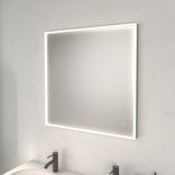 Alva Forta 2.0 Lichtspiegel 80x80cm Touchschalt.,LED 48W, Lichtrahm. Weiß M. - AQBMFOLS20