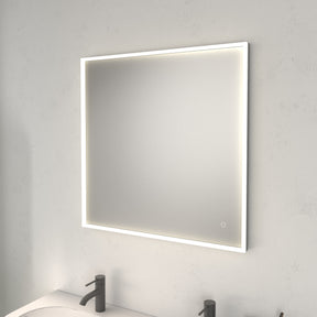 Alva Forta 2.0 Lichtspiegel 80x80cm Touchschalt.,LED 48W, Lichtrahm. Weiß M. - AQBMFOLS20