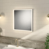 Alva Forta 2.0 Lichtspiegel 60x60cm Touchschalt.,LED 35W, Lichtrahm. Weiß M. - AQBMFOLS19