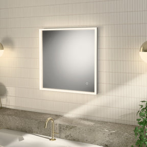 Alva Forta 2.0 Lichtspiegel 60x60cm Touchschalt.,LED 35W, Lichtrahm. Weiß M. - AQBMFOLS19