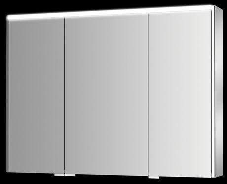 Alva Varia Aluminiumspiegelschrank 100x73,5x15,4cm, LED-Strips, verspiegelt - AQBMVASPS11