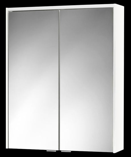 Alva Varia Spiegelschrank 60,4x73,4x14,7cm, LED-Lightstrip, Weiß - AQBMVASPS9