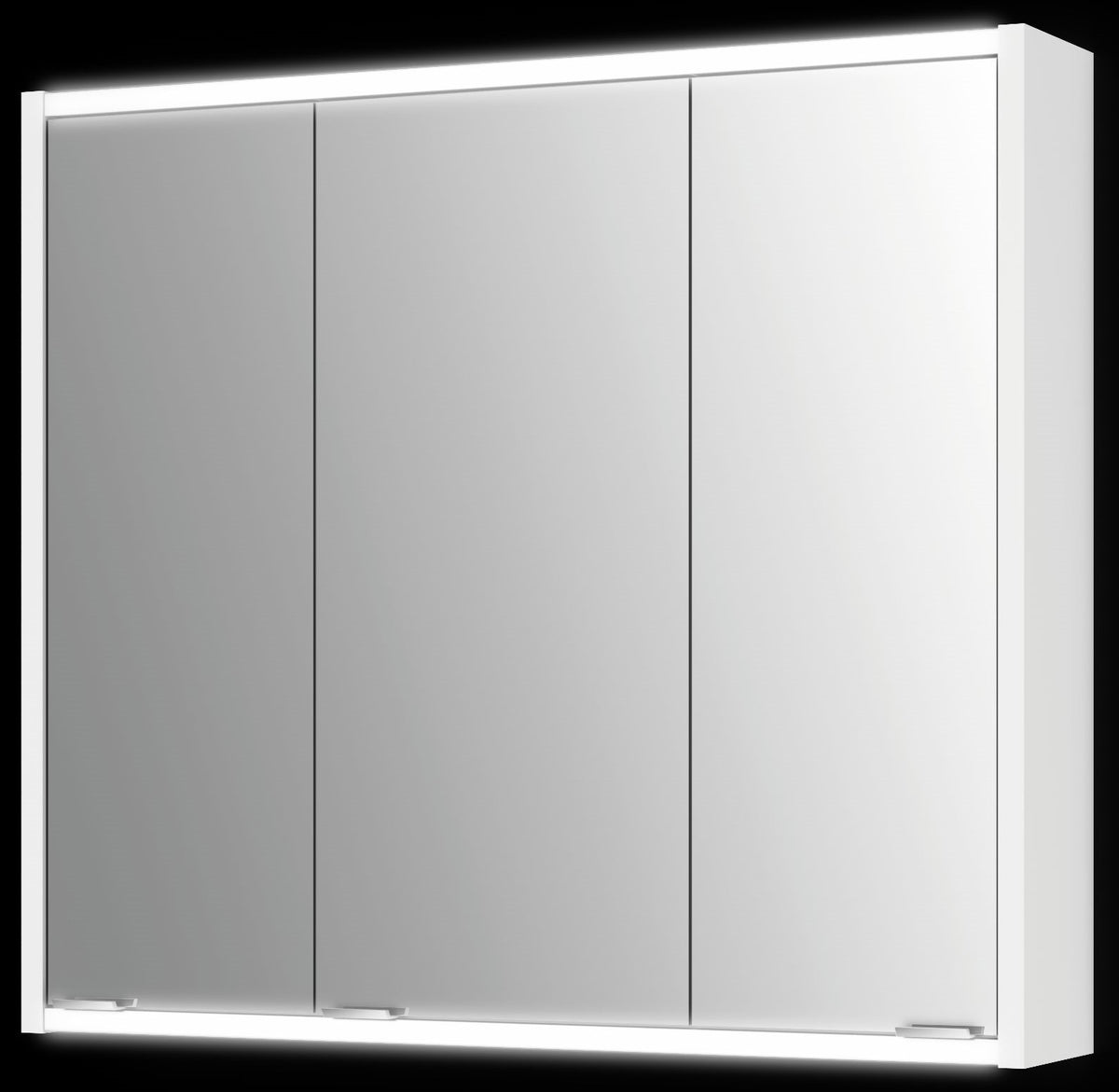 Alva Varia Spiegelschrank 80x71,4x15,2cm, LED-Lightstrip, Weiß - AQBMVASPS3.1