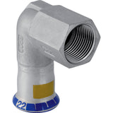 GEBERIT GE Mapress Edelstahl Gas Uebergangswink. 90 Gr. d22mm x Rp3/4  – 34146