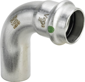 VIEGA Viega Bogen 90 Grad mit SC Sanpress Inox 2316.1 in 22mm Edelstahl   – 435 721