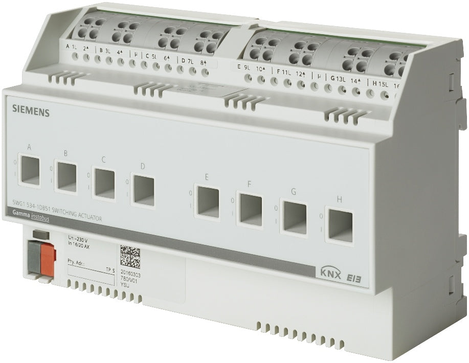 SIEMENS N 532D51 Schaltaktor 8x AC 230V, 10AX, C -Last  – 5WG1532-1DB51