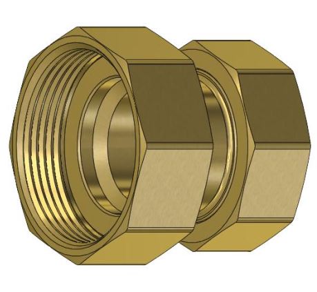 Alva Doppelverschraubung red. 1" - 5/4" - ALDV1.5/4