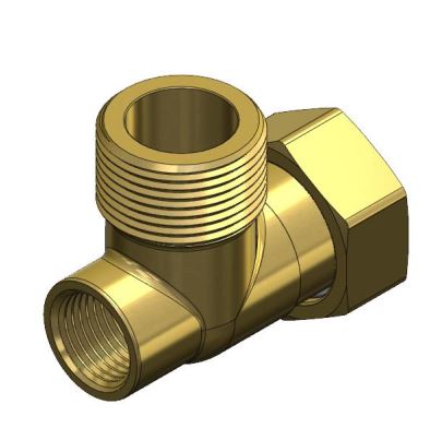Alva Eckverschraubung 2" ÜM-2"AG m.1/2"IG im Knie, oh. Red. - ALWTVE2