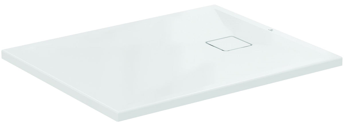 Alva Bela 2.0 Mineralguss Brausetasse m. Acryl-Oberfläche, 100x80x3,5cm, Weiß Gl. - AQBTBEBT10.80.2