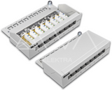 Alva Desktoppanel KAT.6, 8-Port, geschirmt, LSA+, grau - DESK-PP-KAT6-8