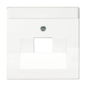 BUSCH-JAEGER Zentralscheibe 1-fach für RJ45 Dosen div. Flächenprogramme, studioweiß   – 2CKA001710A3165