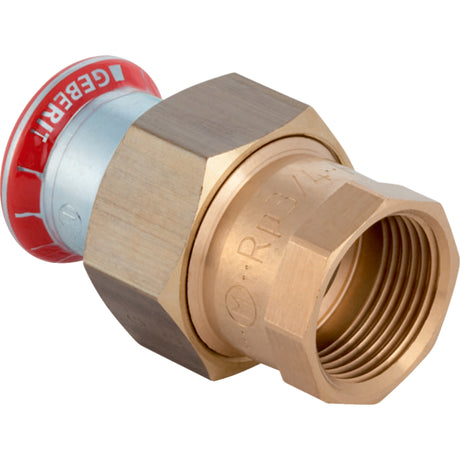 GEBERIT GE Mapress C-Stahl Durchgangsverschr. d28mm x Rp1 verzinkt  – 25306