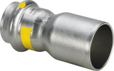 VIEGA Viega Red.-Stück mit SC Sanpress Inox G 0215.1 für Gas in 54x42mm Edelstahl   – 487 225