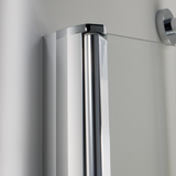PALME Palme Top Drive R Pendeltür 2-tlg Nische 970x2000mm ESG klar Alusilber  – TOTP210/H1/20