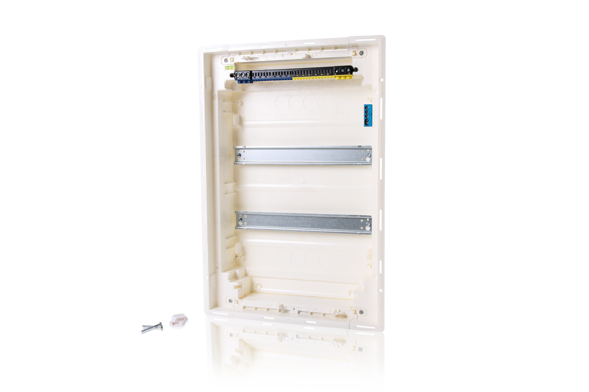 Alva Unterputz Kleinverteiler 2-reihig 24+4 TE, mit Steckklemme, IP30 - UPV24